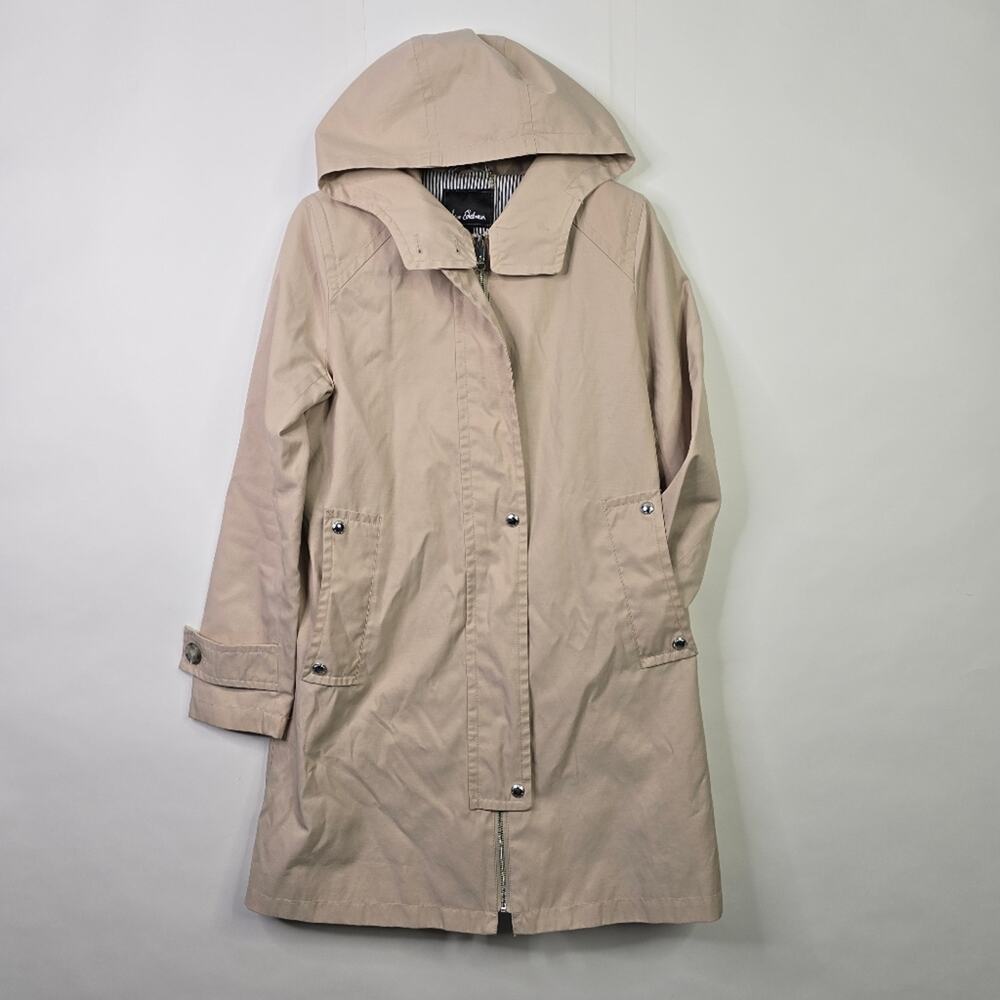 Sam Edelman Beige Hooded Anorak Coat
